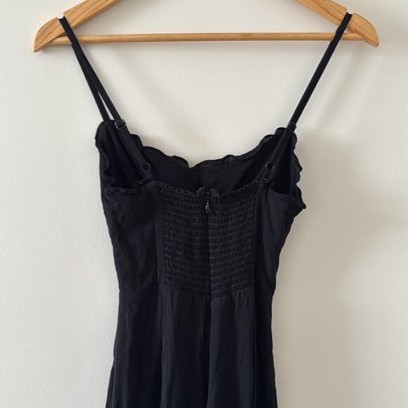 Reformation Fergie Cut Out Black Jumpsuit Size 6 - Picture 8 of 10